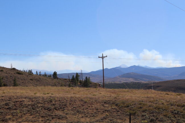 Williams Fork Fire from Grand County, Colorado