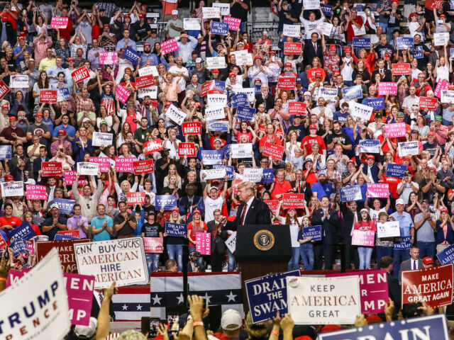 President Donald J Trump at a rally