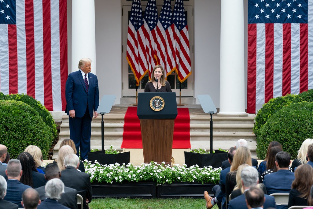 The Bold CU On Sept. 26, President Trump announced his Supreme Court nominee, Judge Amy Coney Barrett, in the Rose Garden of the White House