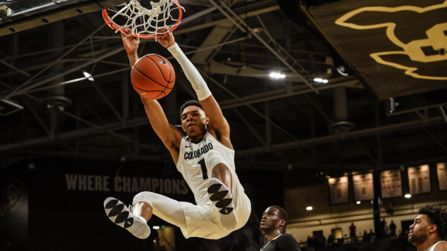 CU Boulder's basketball star Tyler Bey 