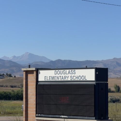 Douglass Elementary sign