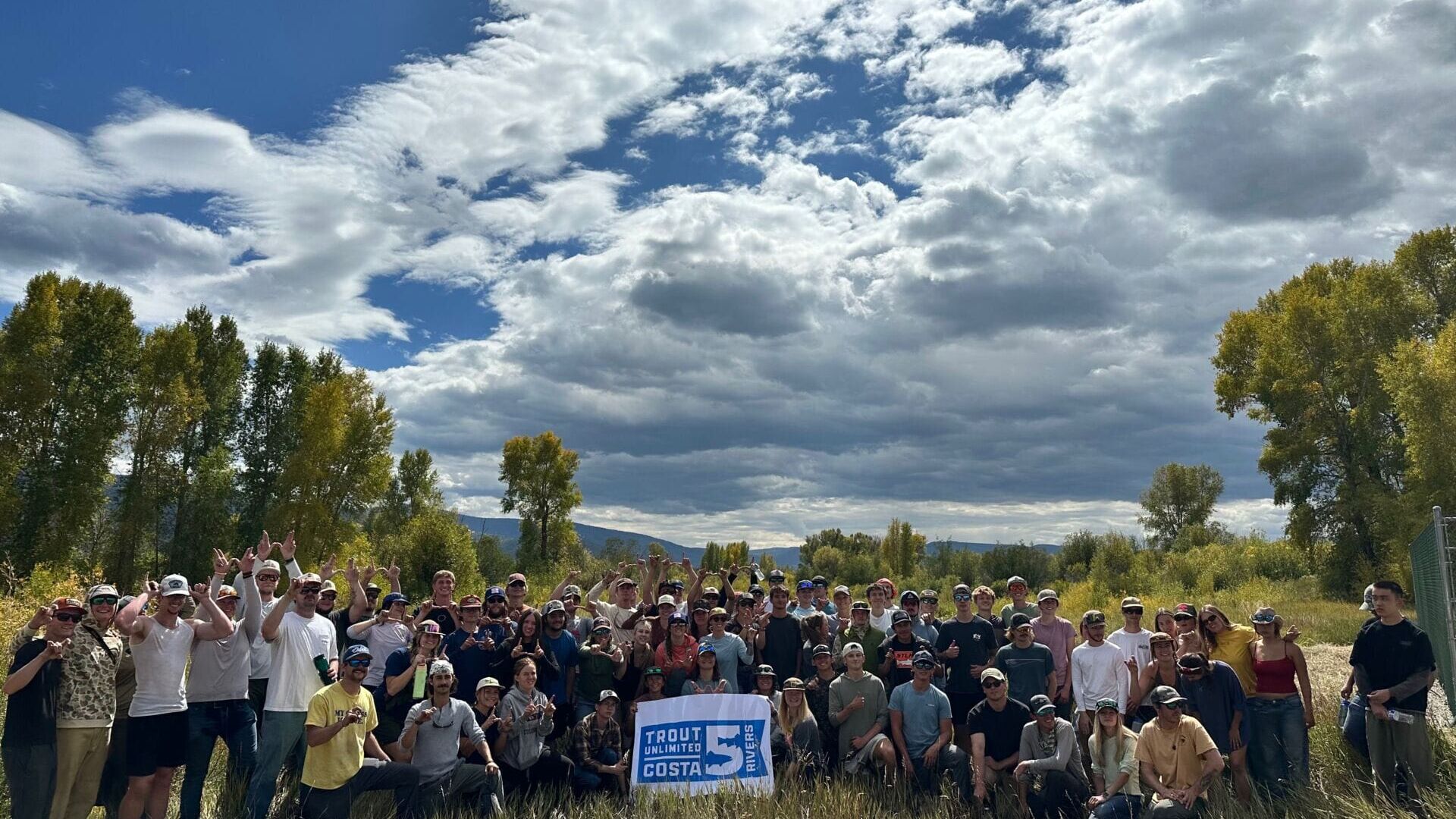 CU Fly Fishing Club 2025 CU Fly Fishing Club members joined a Trout Unlimited trip with other local university clubs on Sept. 22, 2025. (Photo courtesy of Tyler Schrott)