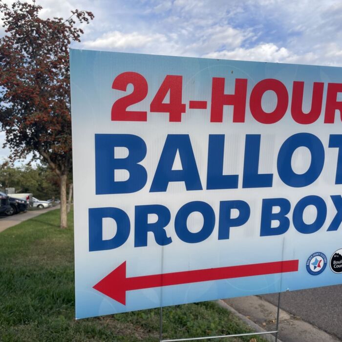 Ballot Dropbox Sign Boulder
