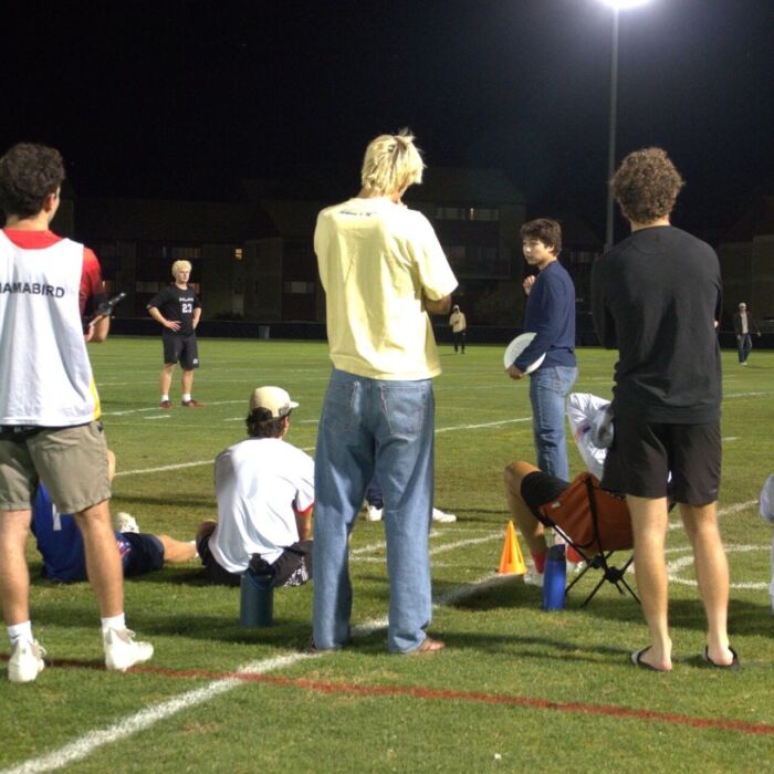 CU men's ultimate frisbee September 2026 sidelines