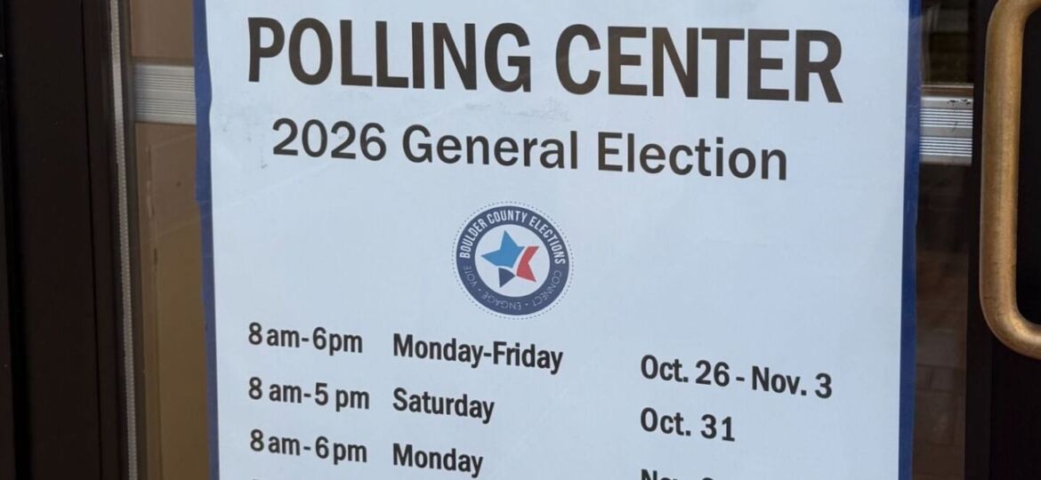Polling Center Sign at UMC October 2026