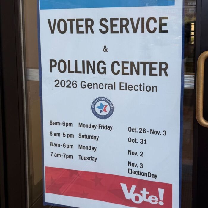 Polling Center Sign at UMC October 2026